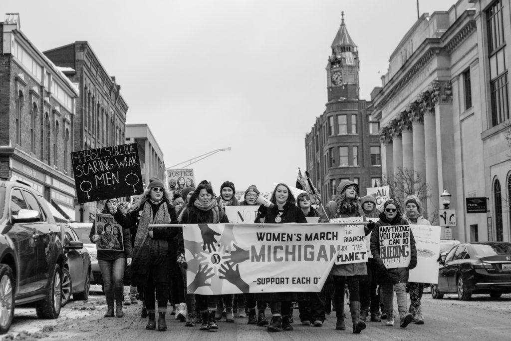 Over 1,000 people marched in support and celebration of the strides women have made in 2018 at the third Marquette Women’s March, held in conjunction with the march on Washington, D.C.
Photo courtesy of Rachel Haggerty