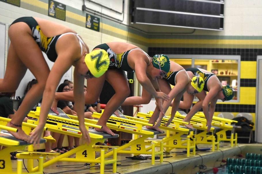 CHASING THE CUP—The NMU Mens and Womens Swim and Dive teams are taking advantage of COVID-19 taking away its season by competing against other schools in the CSCAA Virtual Cup. Photo courtesy of NMU Athletics.