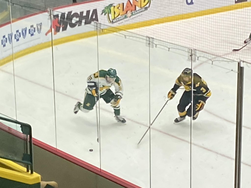 SERIES SWEEP—The Wildcats loss two straight games to Michigan Tech this past weekend in a two-game, nonconference series. Travis Nelson/NW