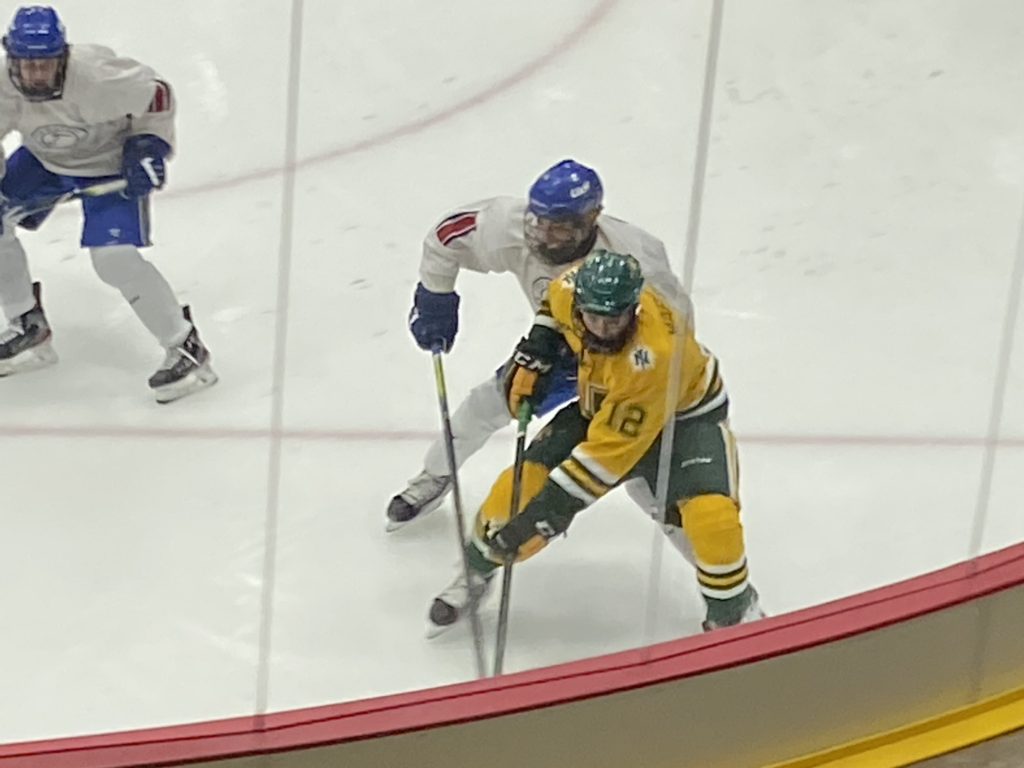 FRUSTRATED+CATS%E2%80%94NMU+Hockey+Head+Coach+Grant+Potulny+wasnt+pleased+after+Tuesdays+3-1+loss+to+Alabama-Huntsville.+Travis+Nelson%2FNW