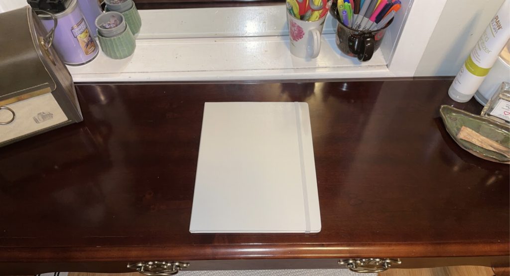 Maggie Duly/NW
CLEAN SLATE—Here lies the blank journal which currently acts as a decoration for my desk that is never used because I work from my bed. Honesty is healthy and important. Someday soon, this journal will be filled with my candid thoughts.