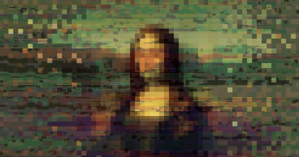 pixel mona lisa