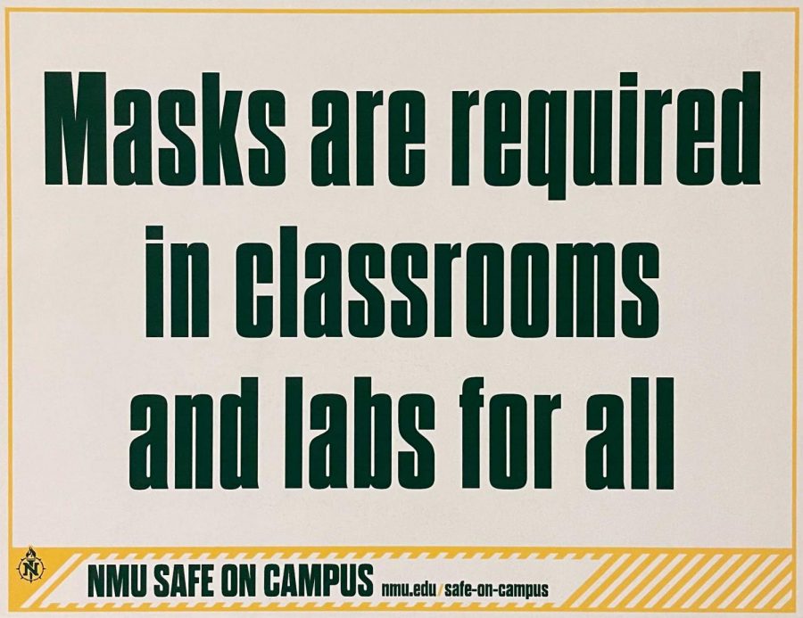 Photo courtesy of Mary Voet
MASK UP—NMU will continue to have those on campus wear masks while in classrooms and labs to keep everyone safe during the COVID-19 pandemic. 