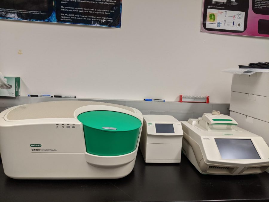 SURVEILLANCE TESTING—As part of the three month pilo program, NMU lab will work with ddPCR machines to analyze wastewater from various different lift stations around Marquette to locate COVID-19 and its variants.
