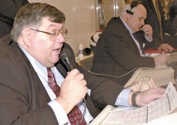 PASSING OF A LEGEND—Long-time NMU hockey announcer Tim McIntosh passes away at age 74. Photo courtesy of NMU Athletics.