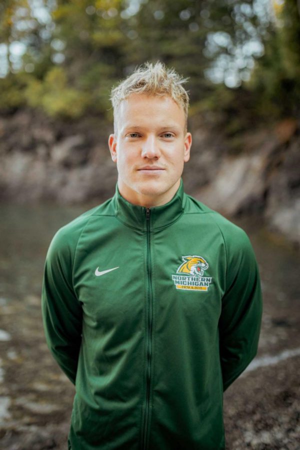 CHASING GREATNESS—NMU swimmer Ondrej Zach represents the Wildcats at the collegiate level, and his country of the Czech Republic on the national swimming stage. Photo courtesy of Ondrej Zach.