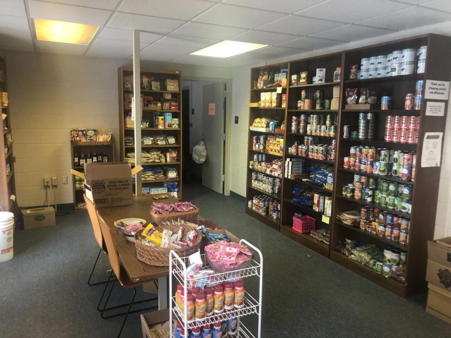 SERVING THE COMMUNITY—The NMU Food Pantry, located in Gries Hall, is open for all NMU community to go if they are in need of some extra help.