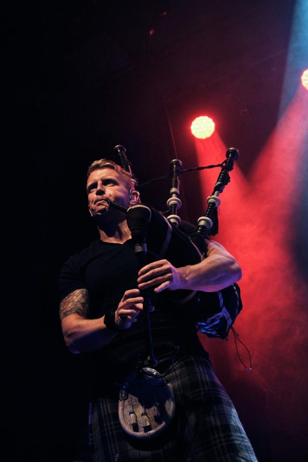 SCOTTISH ROCK - Martin Gillespie from Scottish folk-rock band Skerryvore plays the bagpipes at one of their shows. Skerryvore will be headlining the Winter Roots Festival on March 19 at the Forest Roberts Theatre at 7:30 p.m.