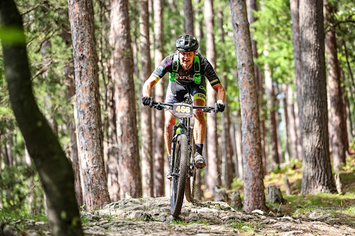 OVERCOMING OBSTACLES - Scott Tencate navigates a rock garden. 