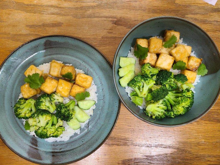 FIRST TIME AIR FRYING — After compulsively buying an air fryer one evening, the first thing I decided to make was this air fryer orange tofu. It exceeded all my expectations and gained my friends approval as well.