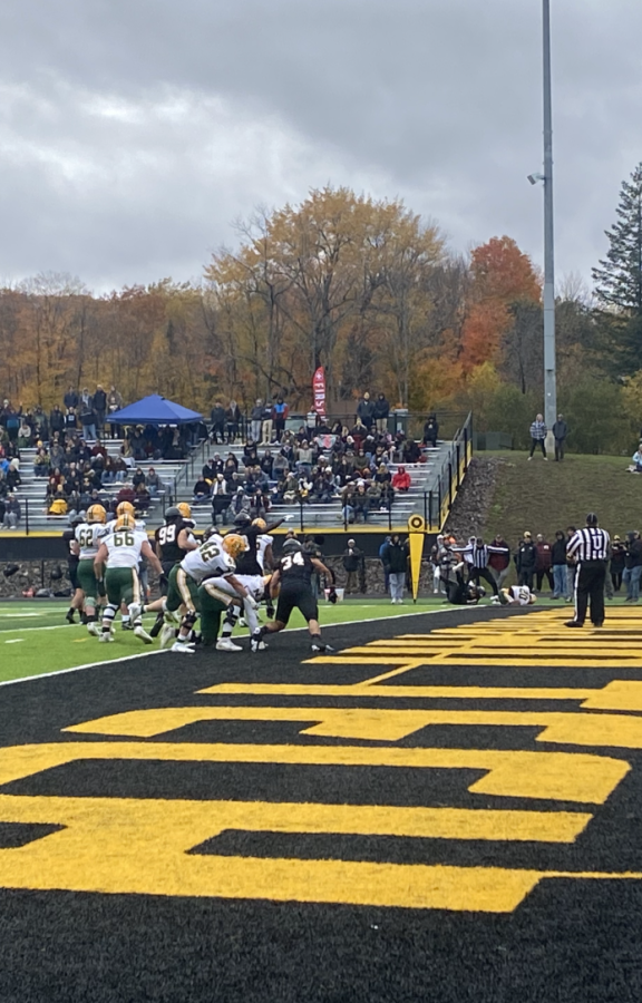 GOAL LINE - The Cats fell short in the 21-7 loss at Michigan Tech. The touchdown came from a two-yard rush by Tyshon King, which was his fifth of the season.