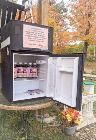 DONATION BASED — All of the kombucha Vancheck makes, she offers on the side of the road and uses an honor system to accept donations in exchange for the drink. She prints the labels and processes the kombucha herself, but the longevity of the kombucha stand is a community effort. 