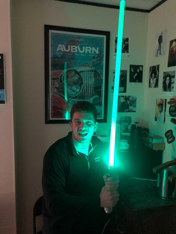 HERO — A photo of me holding Luke Skywalker’s lightsaber. The adaptation of Luke’s character in the “Star Wars” sequels has been a hotly debated topic by many generations of the franchise’s fans, some questioning whether their childhood hero would truly act in the way he did. 