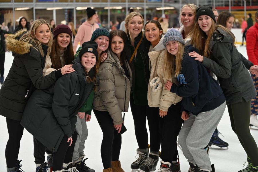 OPEN SKATE — NMU Students gather at Lakeview Arena for Open Skate Night. The Special Events Committee is hosting two upcoming skate nights for the semester on Friday, Feb. 3 from 8:30 to 10:30 p.m. in the Olson Rink and on Thursday, March 16 from 7 to 9 p.m. in the Russell Rink.