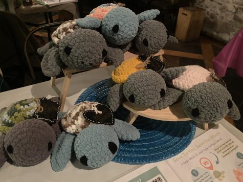 STUDENT ART - NMU student artists sell crocheted turtles, handcrafted necklaces and rings, paintings and digital art to customers at the Students Art Gallery x Ore Dock pop-up shop. The next pop-up shop is scheduled for April 6.