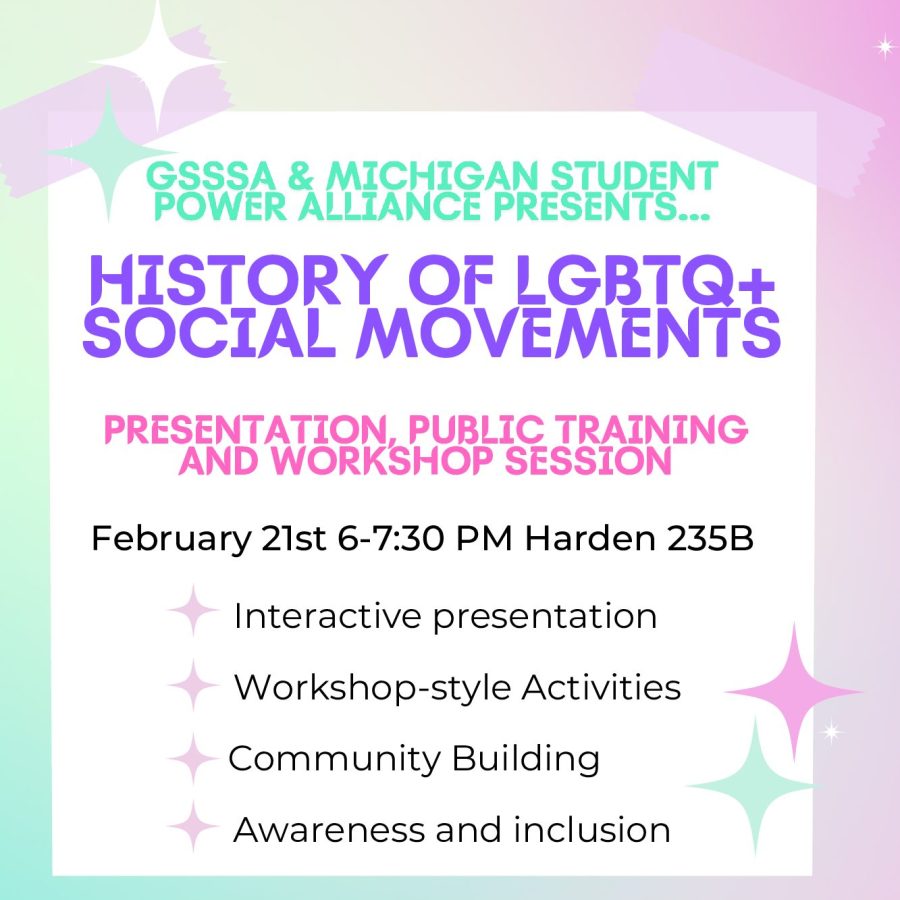 Gender/Sexuality Studies Student Association to co-host LGBTQ+ history public training