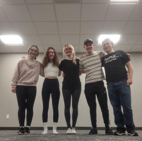 CLOGGING — From left to right, Marisa Hoover, Halle Paternoster, Lizzie Kucharek, Asa Naigus and Peter Bowman. Learn the basics of clogging with Double Step Cloggers. The club meets from 5 to 6 p.m. on Tuesdays on the second floor of the Northern Center.