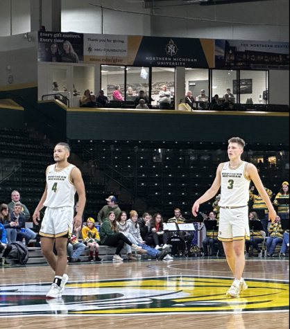 GREAT RUN - The Wildcats end their season with a loss to McKendree in the second round of the NCAA tournament 83-93. Senior guard Max Bjorklund (4) averaged 34 points per game in the tournament for his final season at NMU.