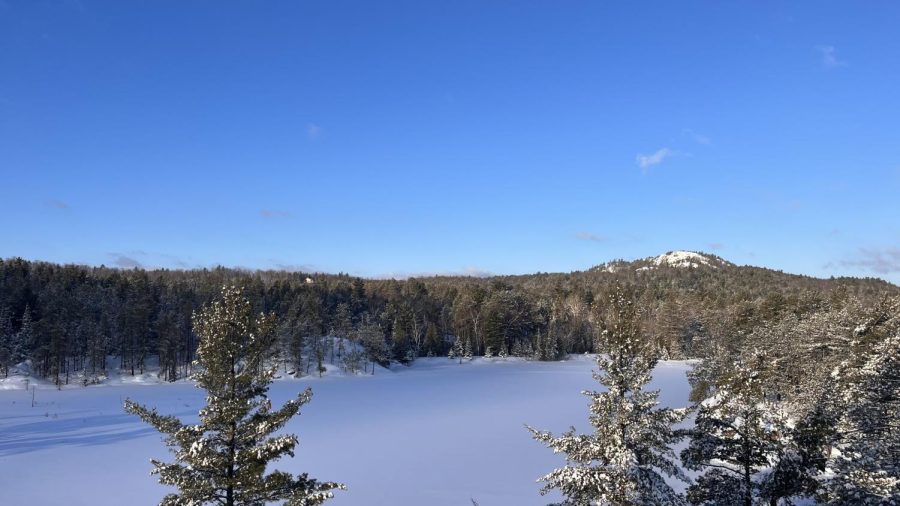 HIKE AND HANG — One of several panoramic views that can be seen along the hike to the hidden Wetmore Pond. Students from the ORLM department have planned a relaxing, yet educational, hiking event or people to attend.