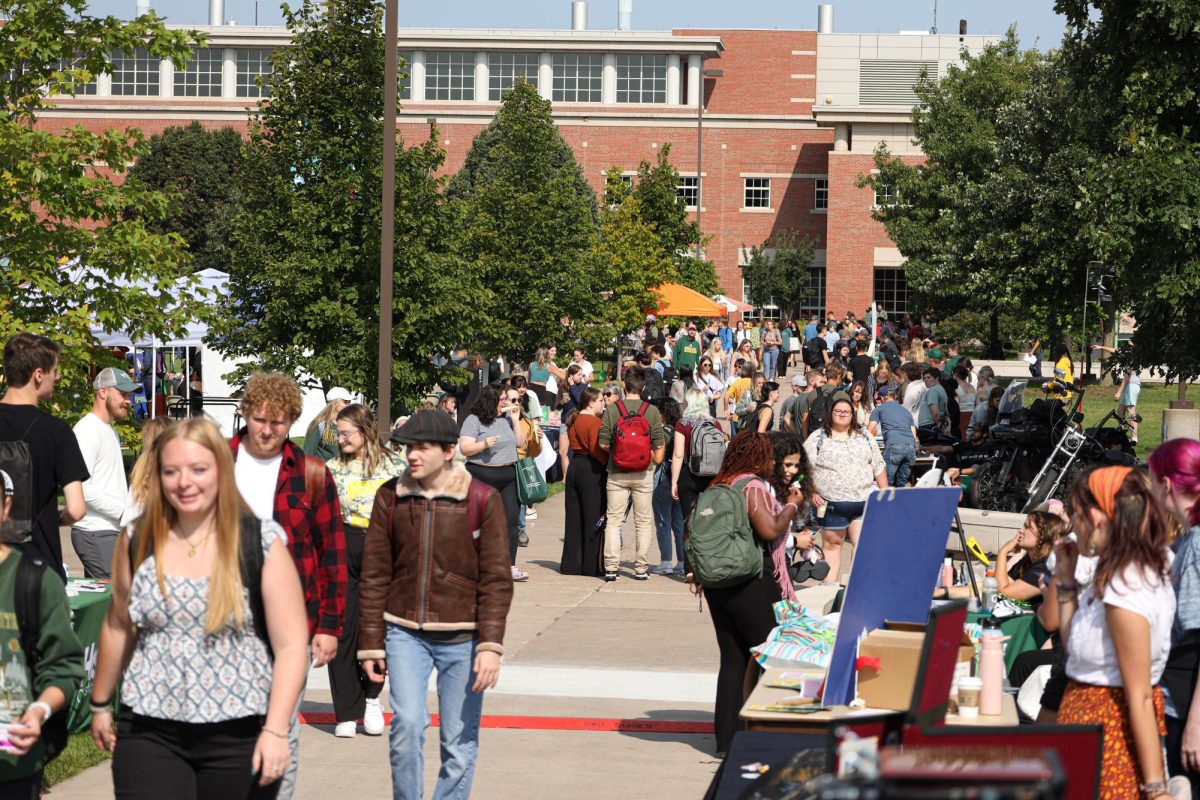  FALLING FOR FALL FEST — Students flooded the academic mall in waves for Fall Fest 2023. 