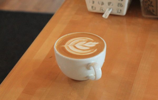 PURE PERFECTION —  Sarah Saead, a manager at The Crib and an NMU alum, makes a beautiful latte with a foam leaf on top.
