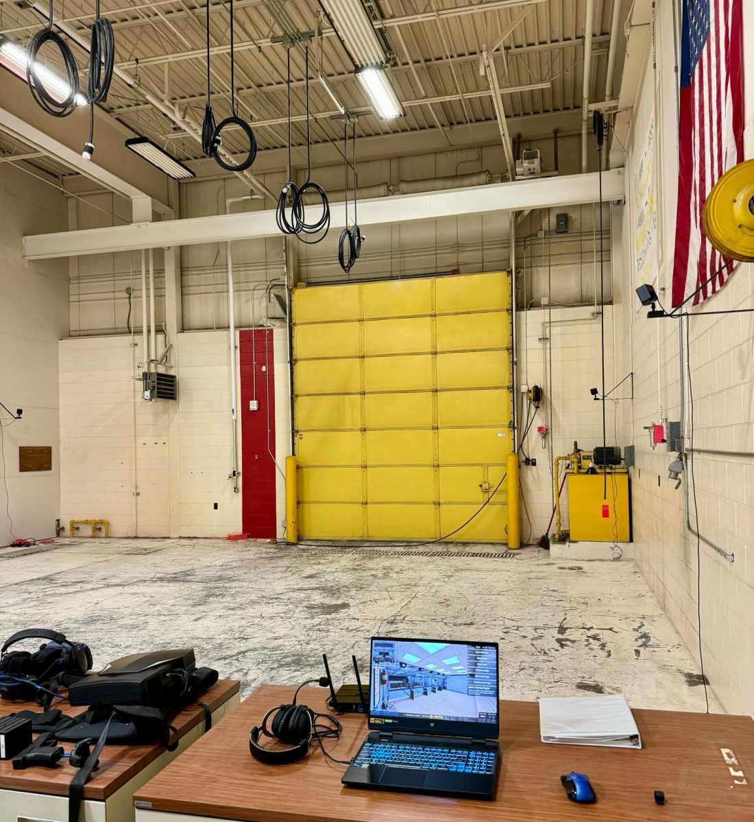 APEX OFFICER — The VR simulation area in the Jacobetti Complex has plenty of space allowing trainees to safely participate in simulations.