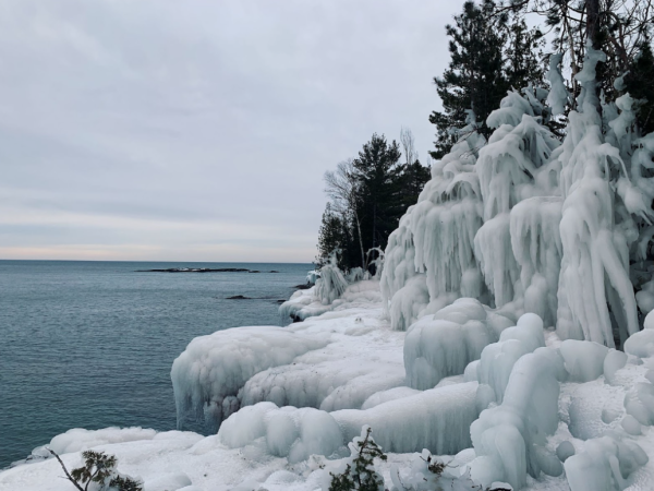 VERY, VERY COLD — A sheet of ice enveloping the land. The Upper Peninsula gets quite cold during the winter, and not enough people understand that.