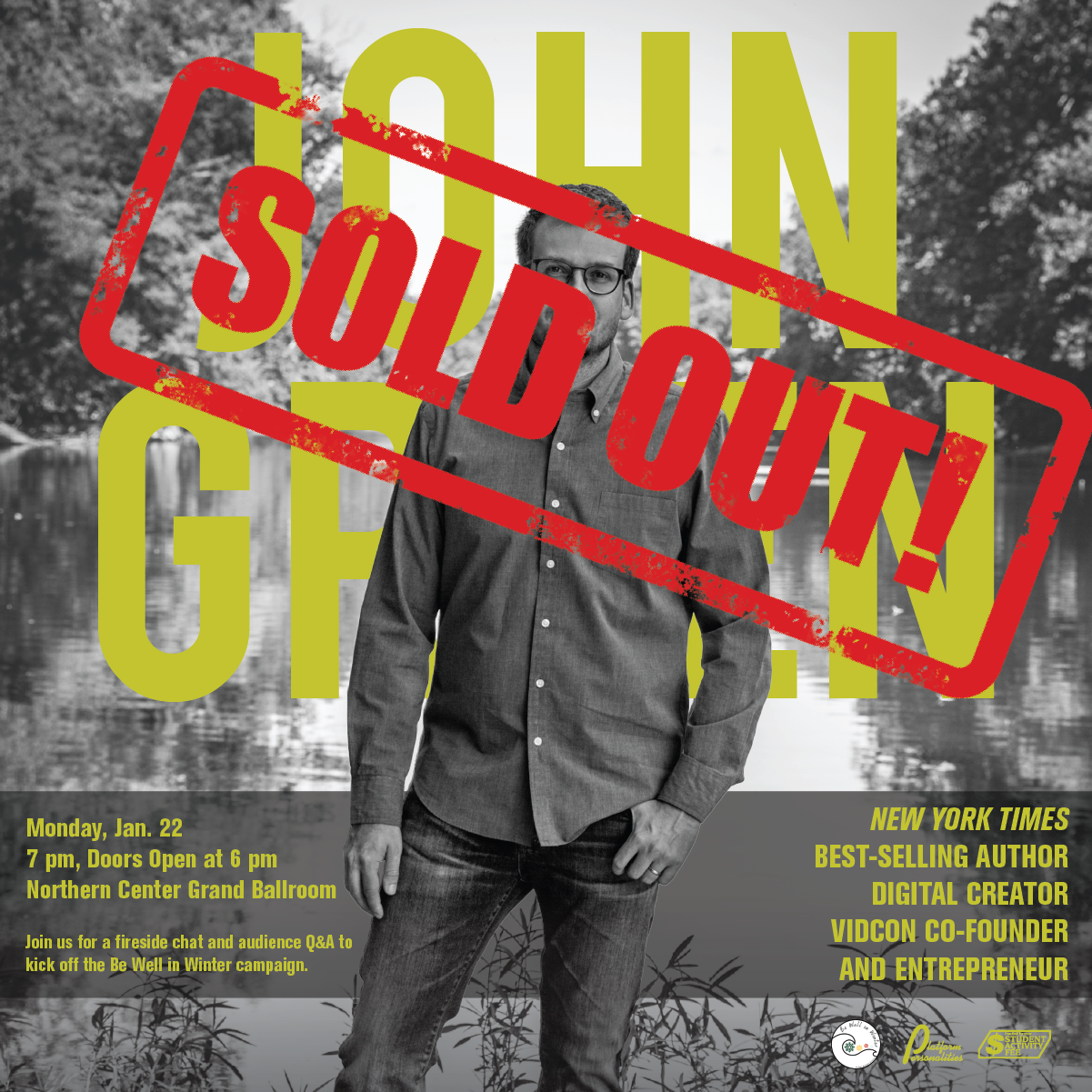John Green to speak at sold out event
