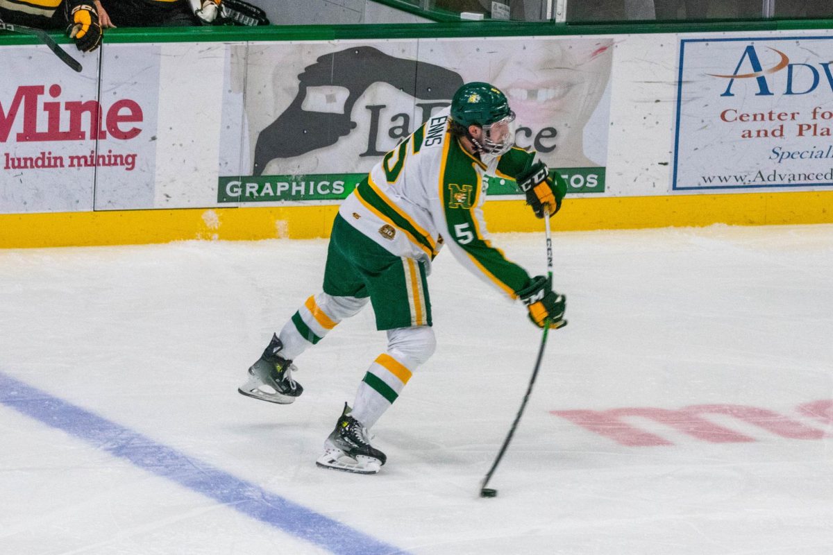 CLEAN SWEEP — The NMU Wildcats increased their overall record after sweeping their rivals, the Michigan Tech Huskies.
