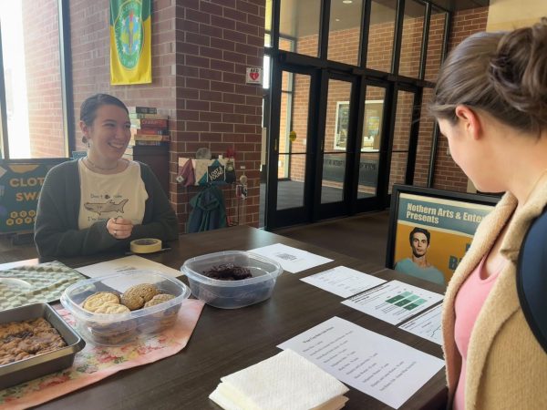 WAGE GAP — Feminism for All sold baked goods to conversationally educate the NMU community on the gender, ethnicity and race wage gap.