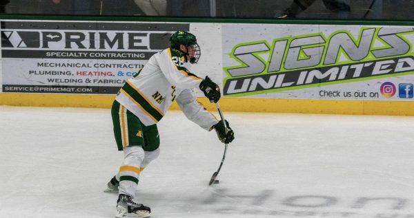 CLOSING TIME — NMU mens hockey finishes off the year in Mankato, Minnesota in the first round of CCHA playoffs.