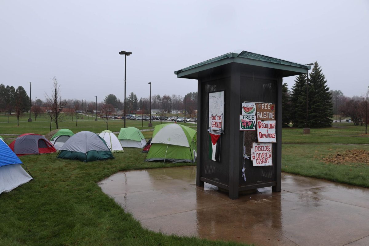 Students protest against Israel-Hamas war with campus encampment