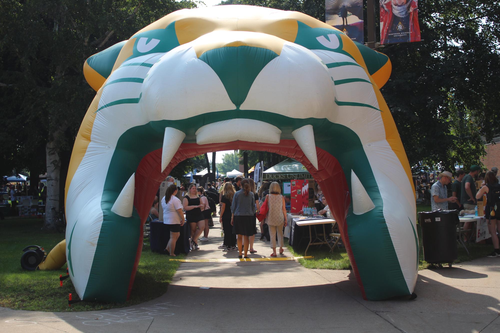 Into The Cat's Maw- The gate of Fall Fest on the first day of classes, on Monday, was packed with students, faculty and other visitors looking at what the campus and Marquette community has to offer.