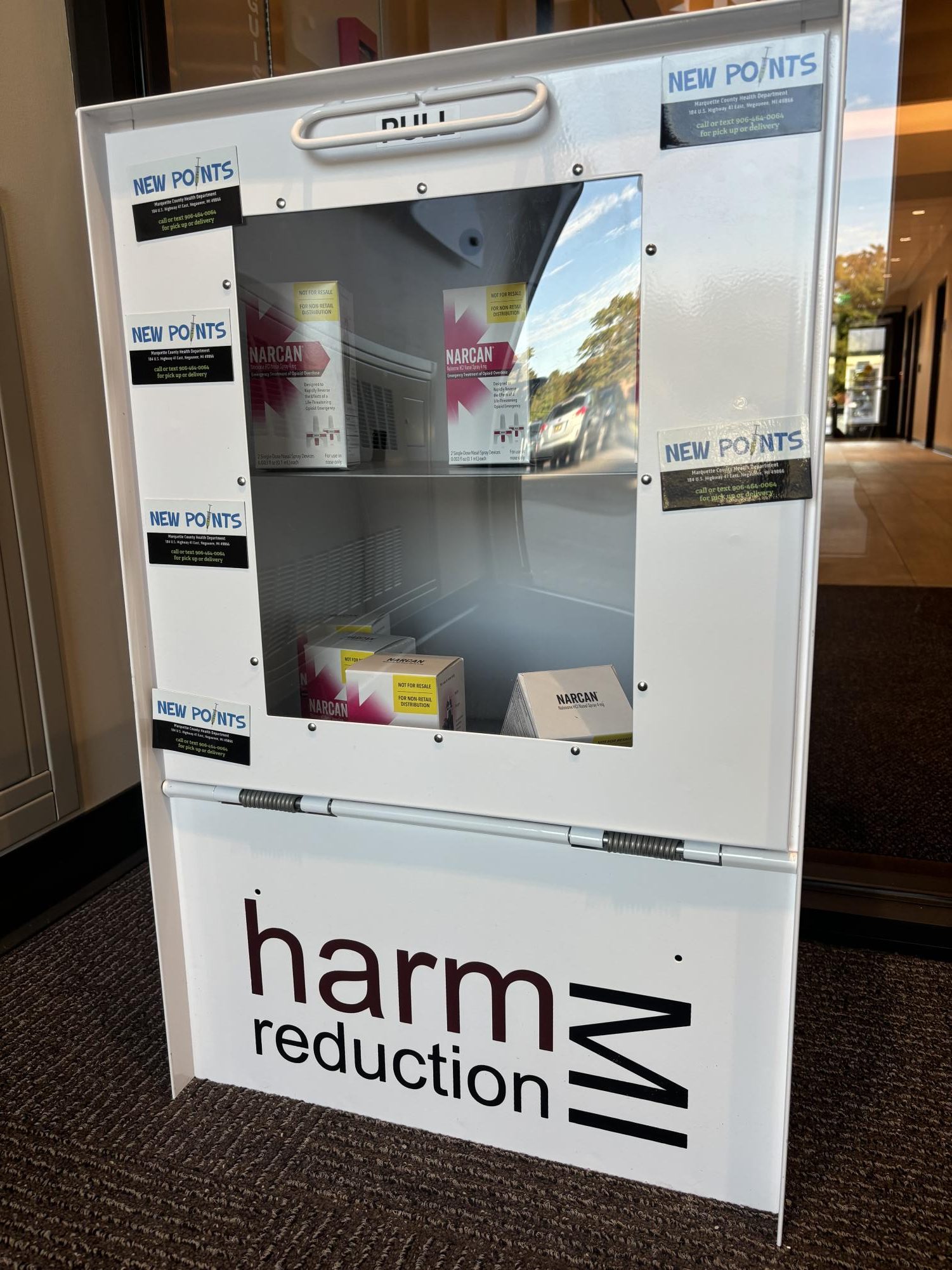 JUST IN CASE — The NMU WellBeing Center offers boxes of Narcan nasal spray for students and community members to take as needed.