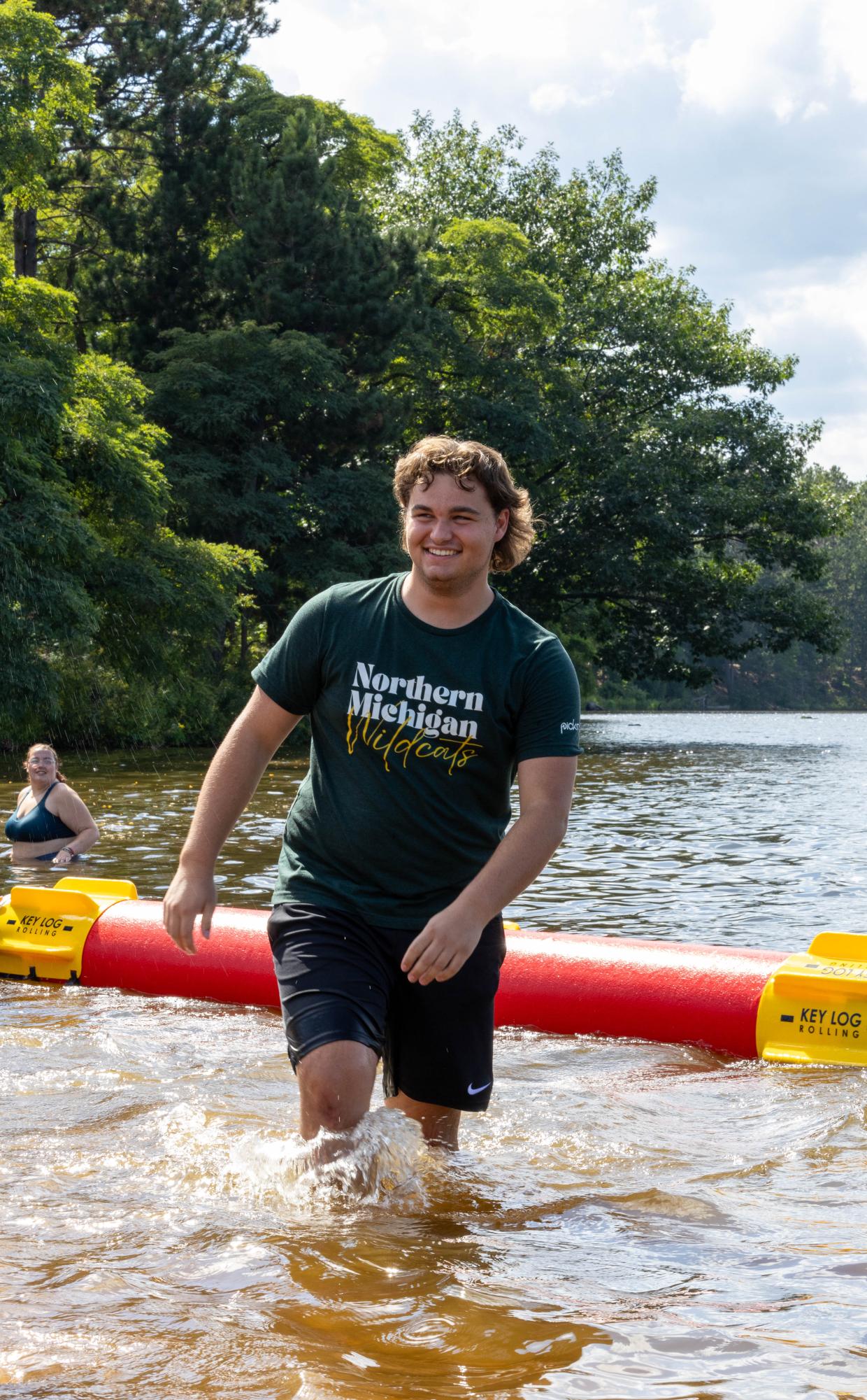 STOP AND POSE — Student Tas Stoetzner pauses for a picture as he reps NMU. He is involved in many student organizations on campus. (Photo courtesy of Tas Stoetzner.)