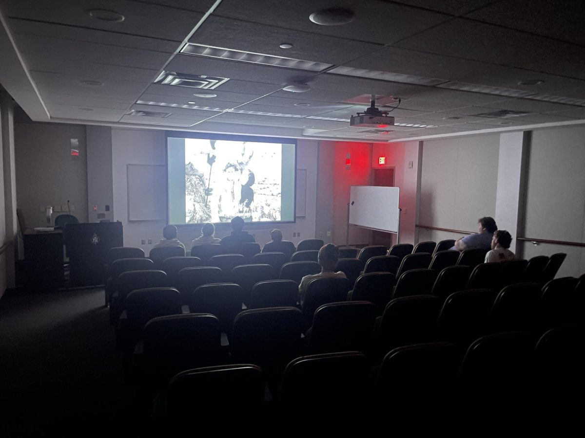 CULTURE SHOCK - Students gathered in The Science Building for the Culture Shock Film Society’s showing of "Hundreds of Beavers" last Thursday. 