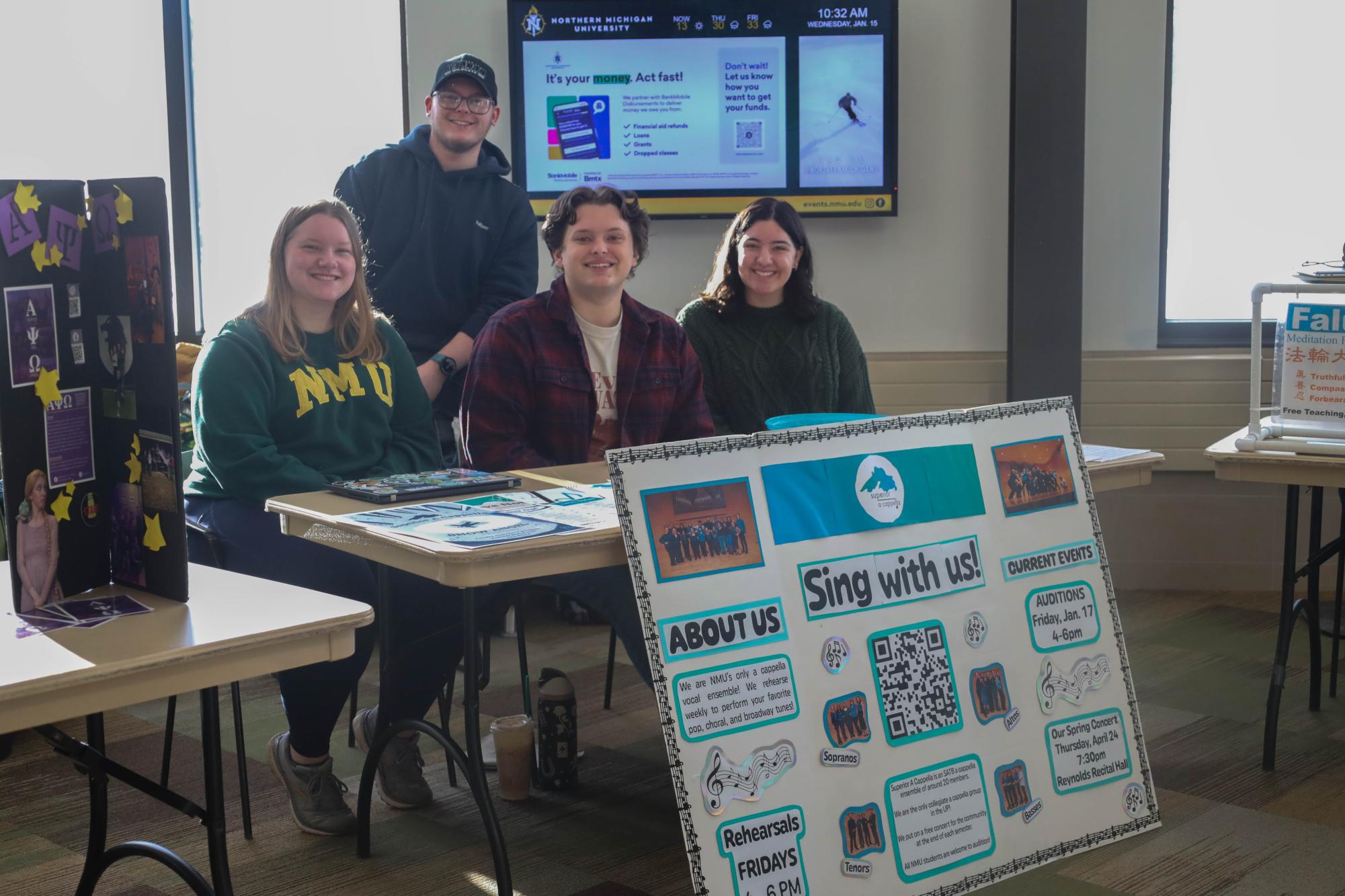 Students connect in Jamrich for Student Organization Fair