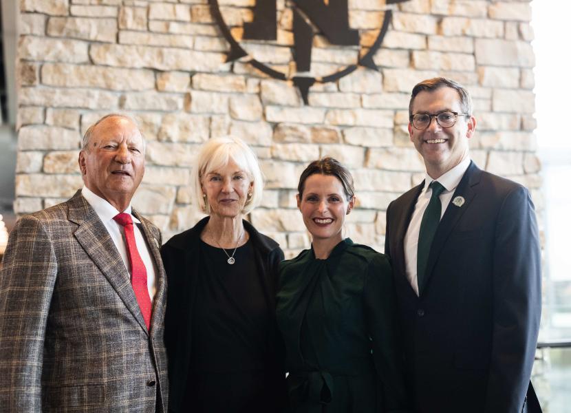 THE BERRY'S- John and Shirley Berry pose with the Tessmans. Photo courtesy of Derek Hall