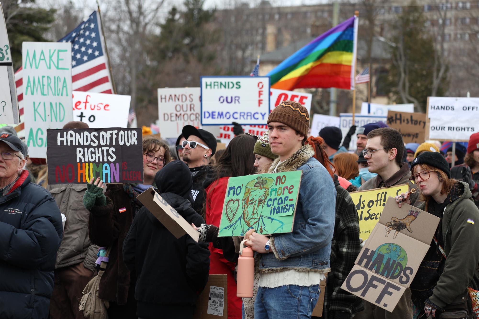 Sights and sounds of Hands Off! Marquette fights back