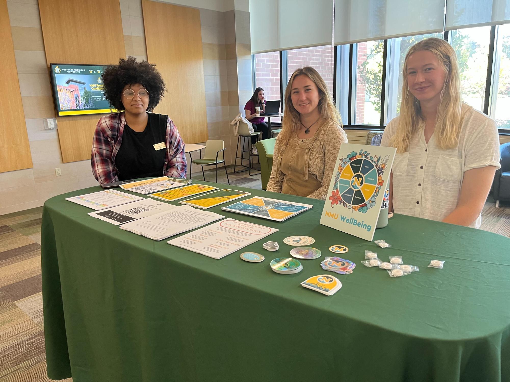 The Well-Being team offers students information on studying practices, Tuesday, Sept. 30. 