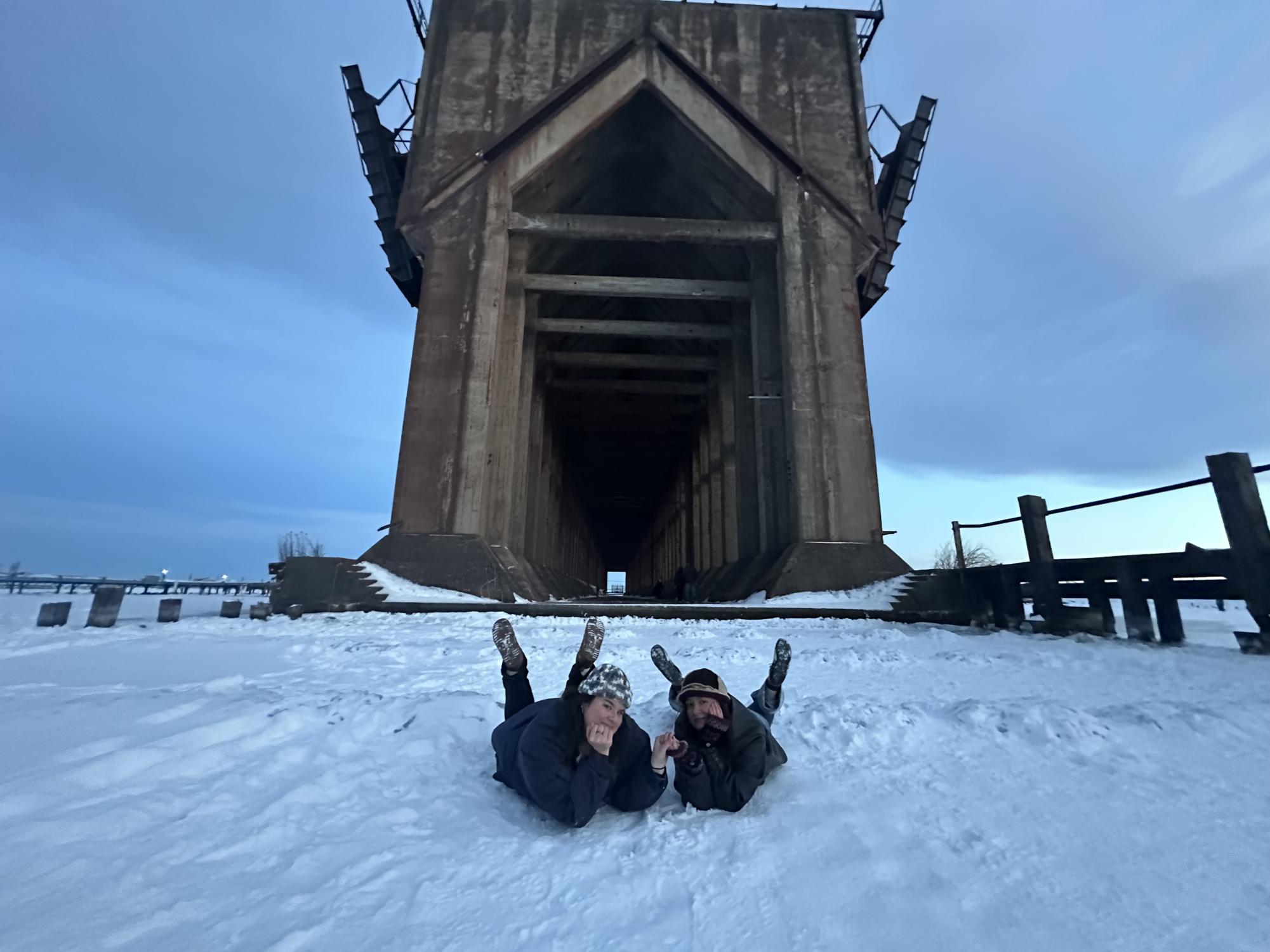 ORE DOCK— The North Wind's Opinion Editor took a trip to the Lower Harbor Ore Dock to see the sights, and fell in love with the feeling it gave her. (Molly Birch) 