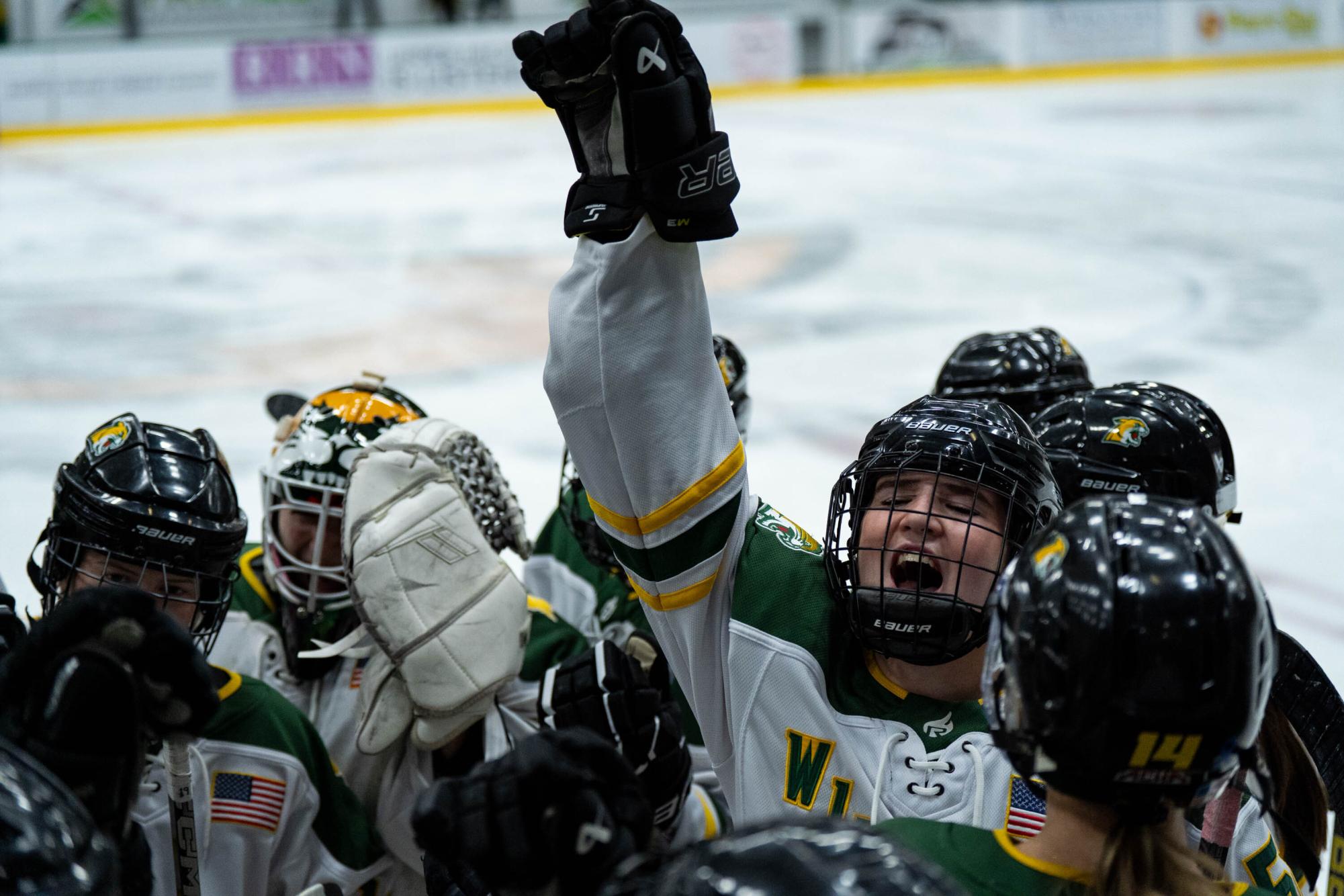 WE UP - The Wildcat women's hockey team has no intentions of slowing down. (Photo courtesy of Jonathan Moore)