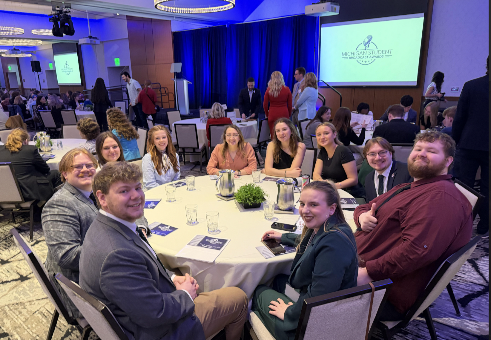 TIME TO SHINE - attending students wait for the awards to start.