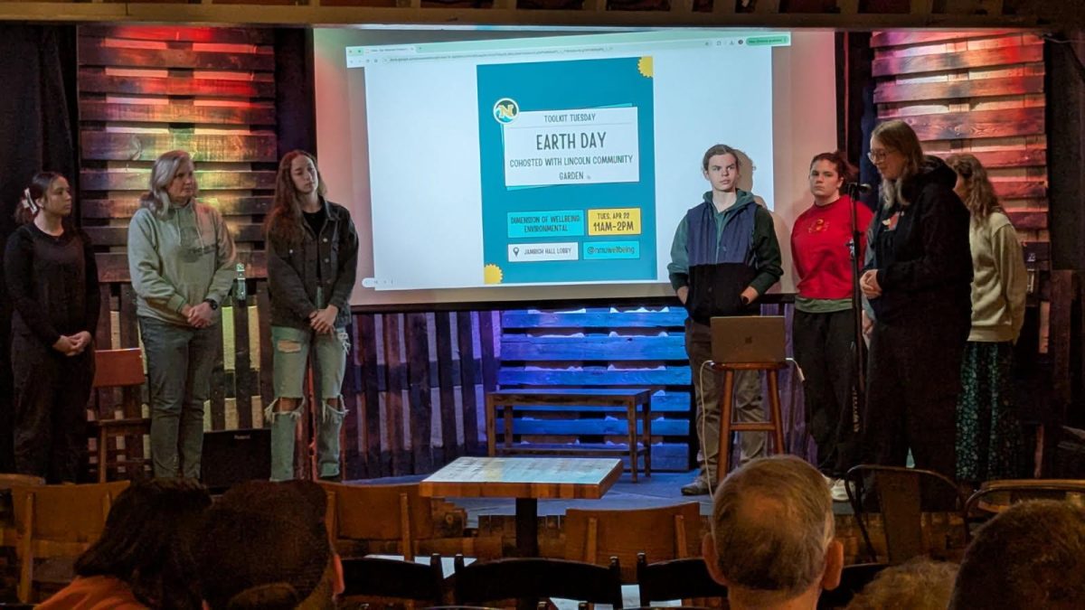 Students present during Earth Week 2025.